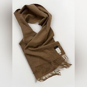 J. Crew Classic Cashmere Tan  EUC Scarf